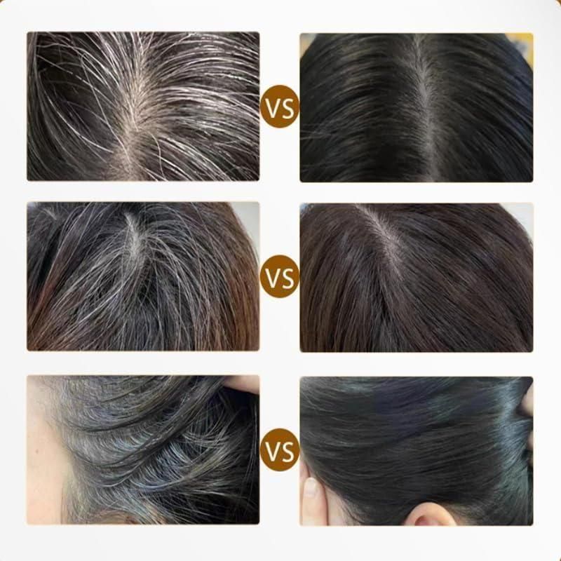 New Instantly Covers White Hair in 30 Seconds No Dye | No Chemicals | Lasts All Day - Black Pack of 2