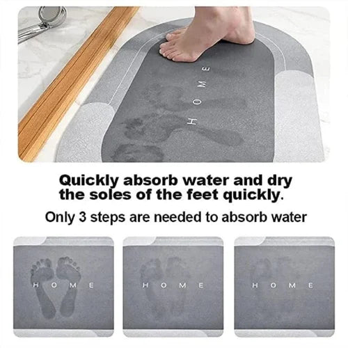 Ultra Absorbent Anti-Slip Bathroom Mat – Dries in Seconds (Pack of 2)