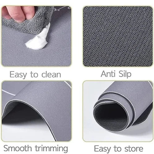Ultra Absorbent Anti-Slip Bathroom Mat – Dries in Seconds (Pack of 2)
